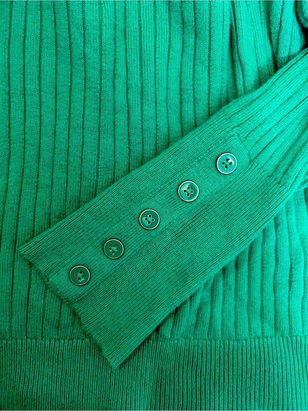 Talbots Emerald Ribbed Turtleneck Sweater - Picture 8 of 8